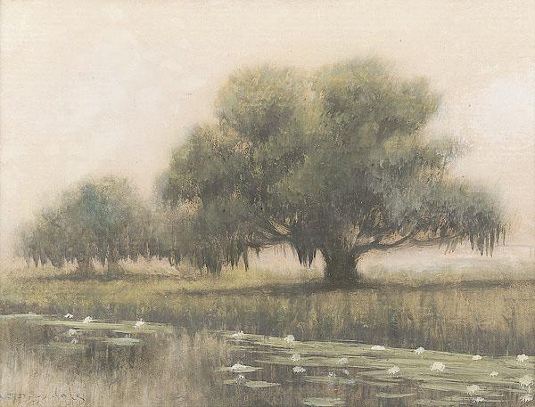 Alexander John Drysdale Louisiana Live Oaks Audubon Park oil painting picture